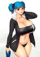 1female 1girl bangs beach belly belly_button big_breasts black_hair_ornament black_hoodie black_scrunchie blank_background blue_hair blunt_bangs breasts bursting_breasts busty cleavage closed_mouth collarbone contrapposto cowboy_shot curvaceous curvy_body curvy_figure errorkazoo eyebrows_visible_through_hair feet_out_of_frame female female_focus female_only flip-flops gris_swimsuit hair_ornament hair_scrunchie hand_on_own_head hand_up hi_res high_resolution highres holding holding_clothes holding_footwear hood hood_down hoodie hourglass_figure huge_boobs huge_breasts lips long_sleeves looking_at_viewer massive_breasts meme_attire navel ocean oppai original original_character out_of_frame outdoors parted_lips plain_background red_eyes rina_atherina_(errorkazoo) sandals scrunchie see-through see-through_swimsuit see-through_swimwear short_hair simple_background single_female single_girl skindentation slender_waist slim_waist smile smiling_at_viewer solo solo_female solo_focus standing swimwear twintails voluptuous white_background woman // 1440x2036 // 220.4KB