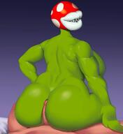 absurd_res anthro ass biped breasts elemental_creature eyeless female flora_fauna genitals goldcrustedchicken green_body hi_res hot_dogging human male malefemale mammal mario_bros nintendo not_furry nude penis piranha_plant plant sex sharp_teeth teeth thick_thighs // 4486x4904 // 381.4KB
